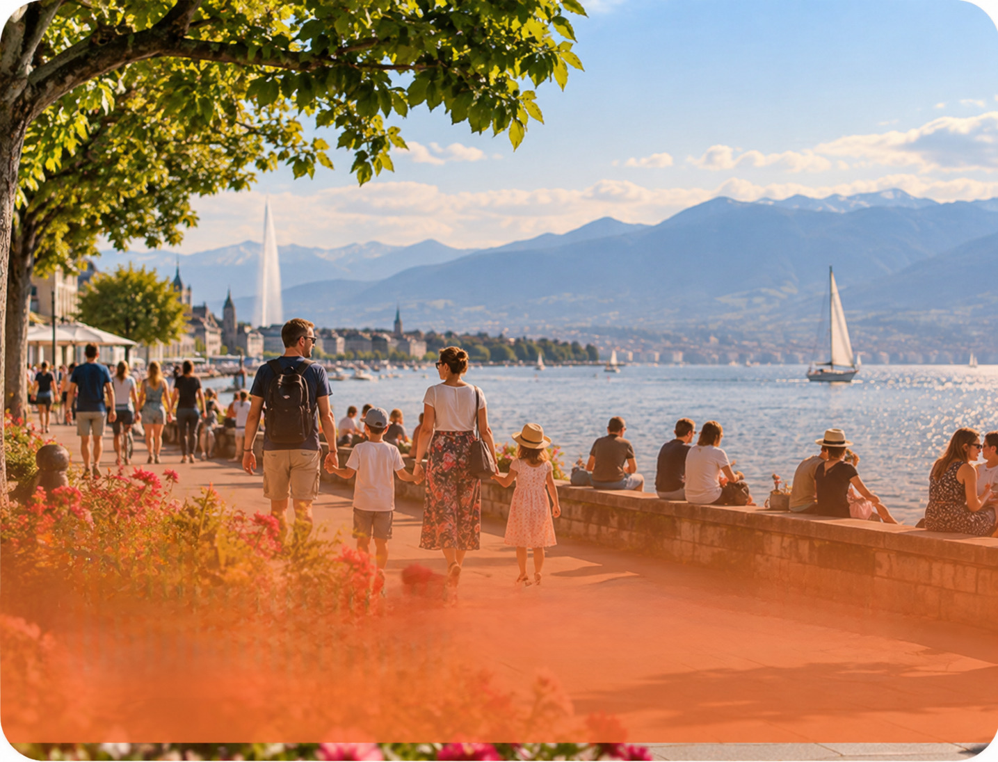 Sorties — Promenades, marchés et balades au bord du lac dans le canton de Vaud.